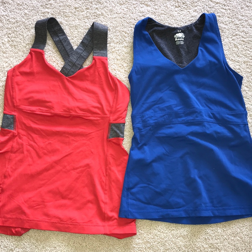 Two workout tanks